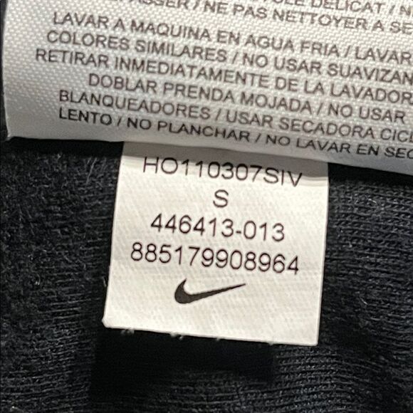 Nike Black Open Zip Ankle Nylon Jogger Size Small - Picture 10 of 10